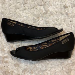 Anne Klein Sport Peep-Toe Wedge